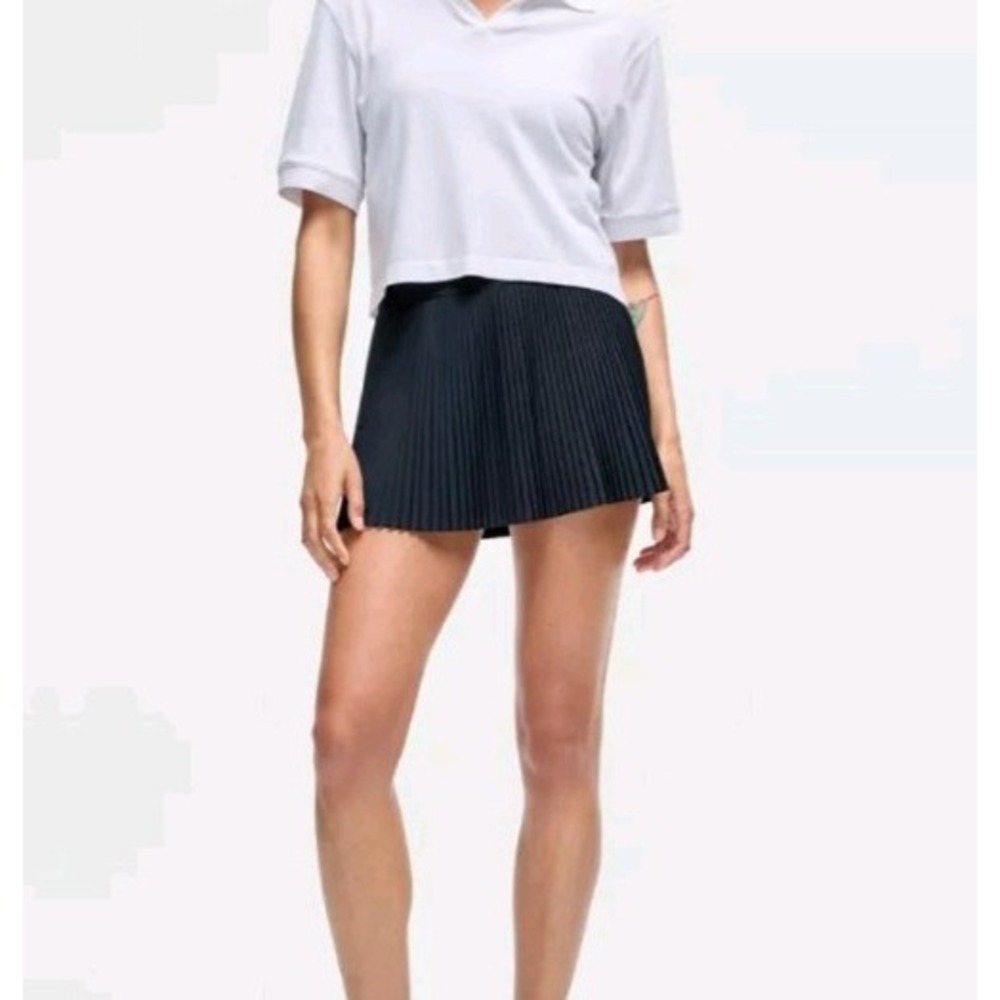 Lululemon Varsity High Rise Pleated Skort Black Balletcore Cheer Athletics